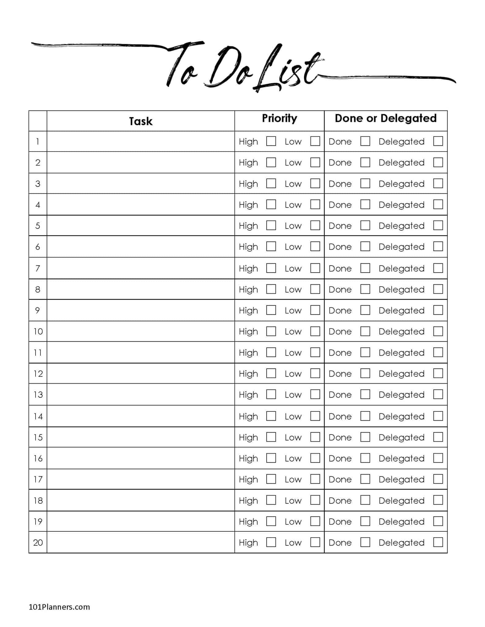 FREE Checklist Template Word or Excel | 32 Templates