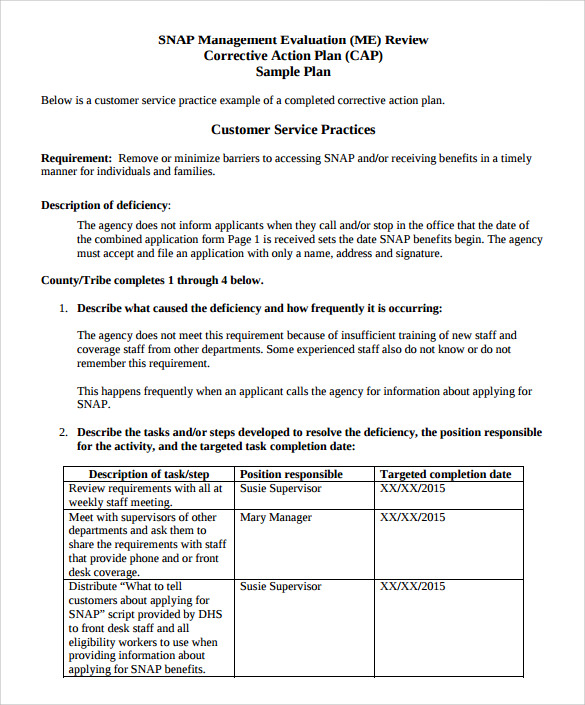 FREE 14+ Sample Corrective Action Plan Templates in PDF | MS Word