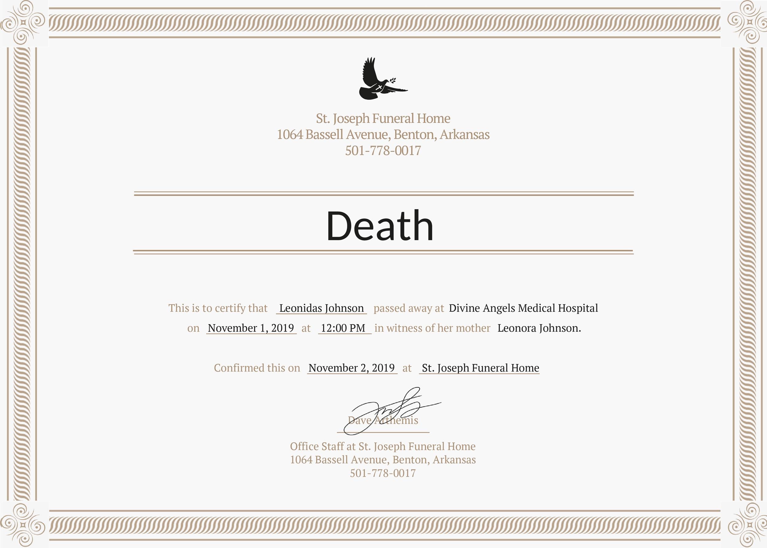 37 Blank Death Certificate Templates [100% FREE] ᐅ TemplateLab