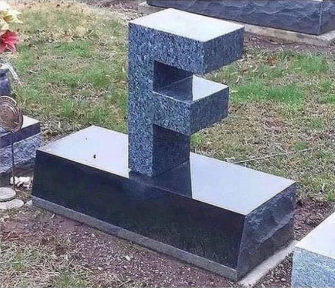 F gravestone Blank Template - Imgflip