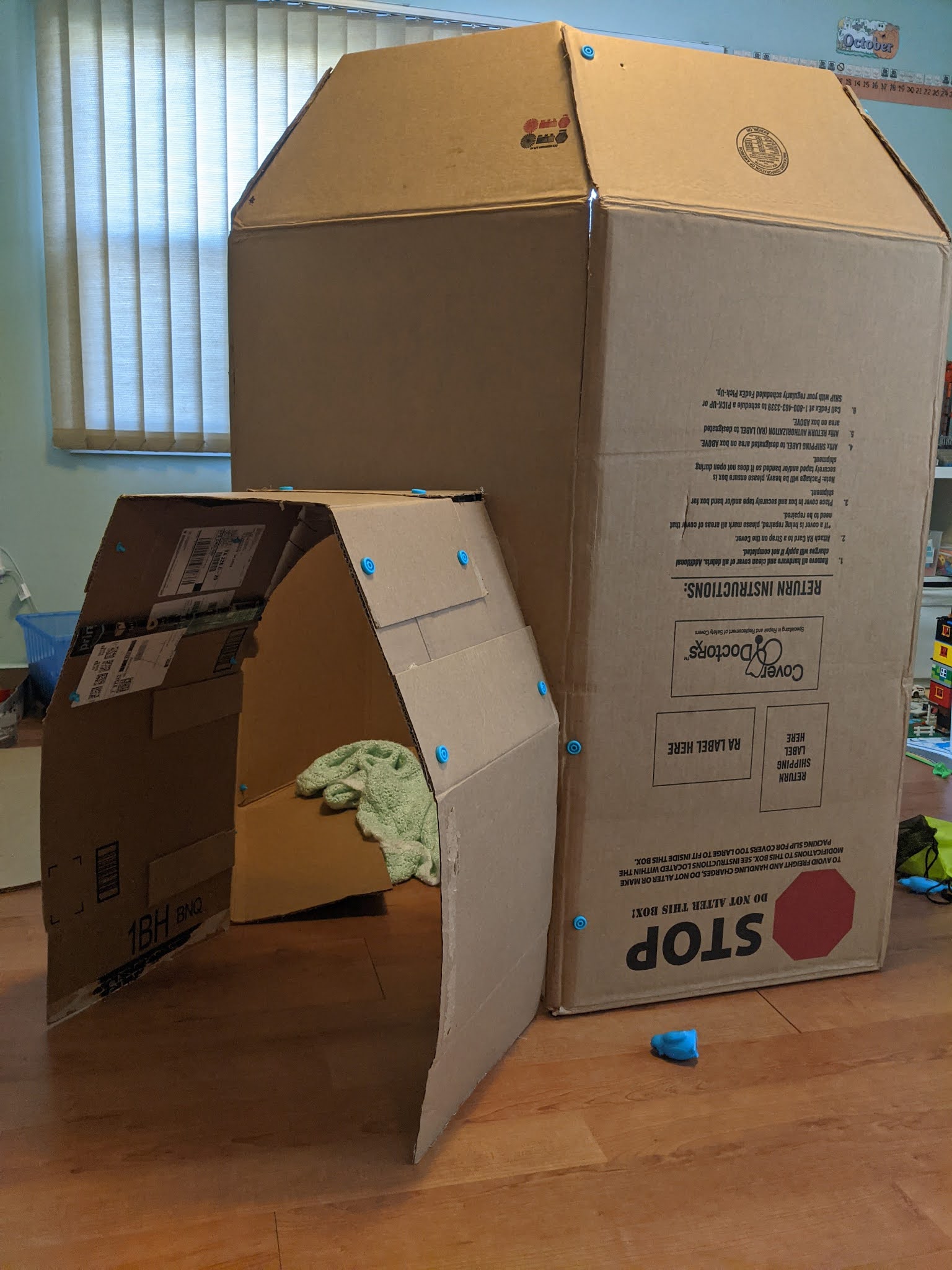 How to Make a Cardboard Igloo - Arctic Unit Study - Cardboard Mom