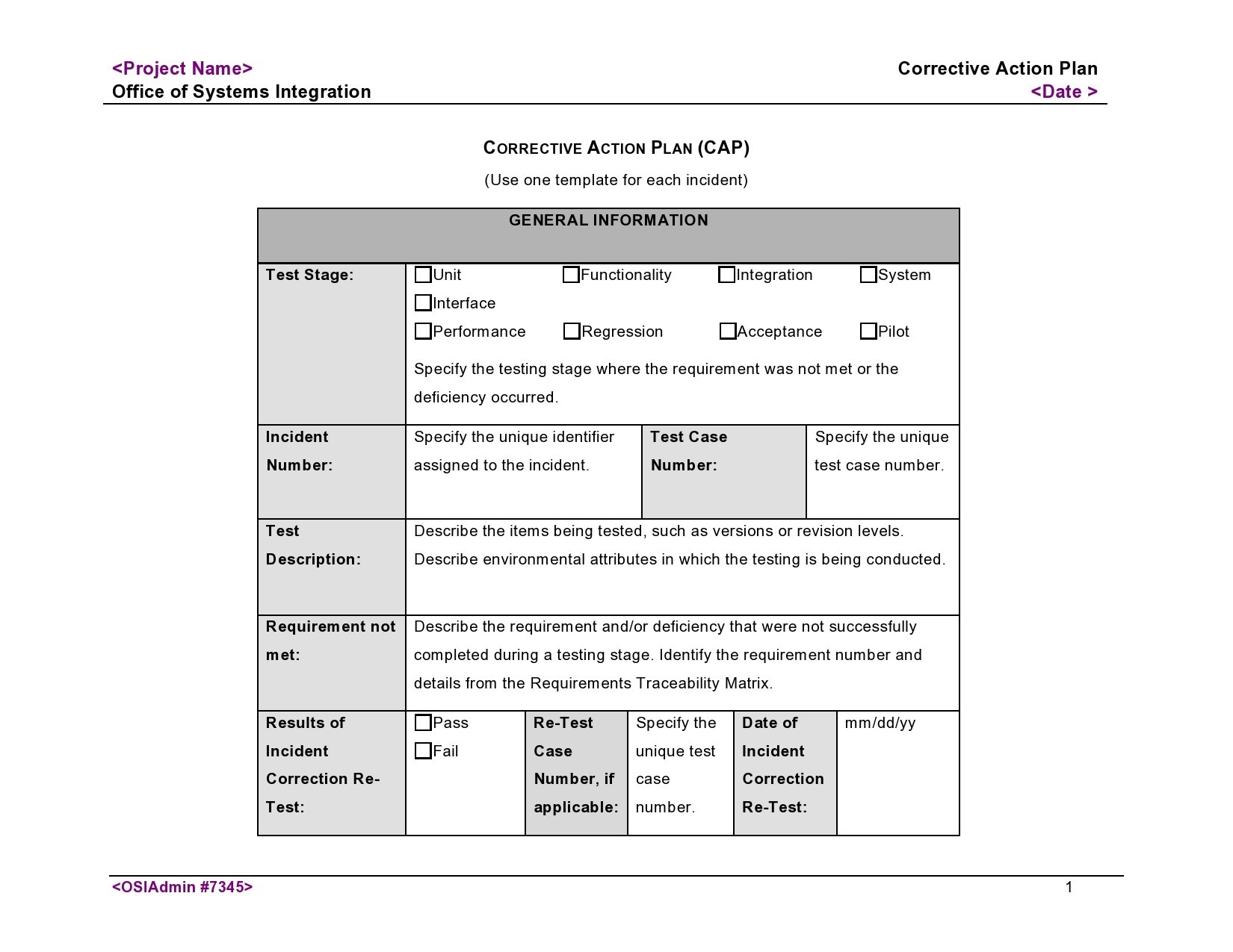 44 Best Corrective Action Plan Templates (Word / Excel)