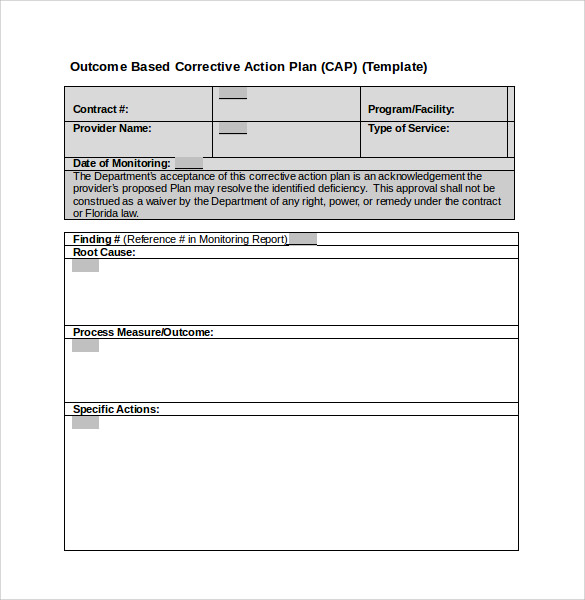 Free 14+ Sample Corrective Action Plan Templates In Pdf D17